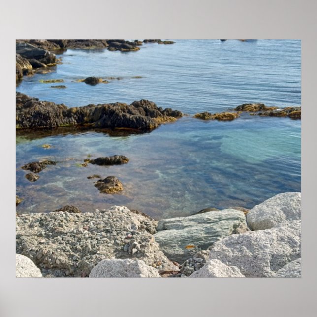 Poster Photo de Low Tide Translucide Océan Atlantique (Devant)