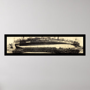 Poster Photo de l'USS Mount Vernon 1918