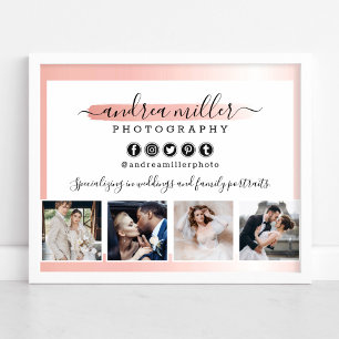 Poster Photo de marketing de photographe minimaliste en o