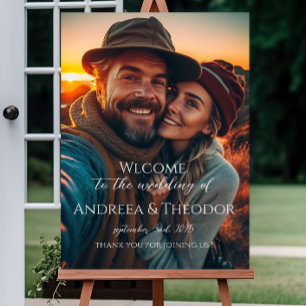 Poster Photo de panneau de mariage : Personnalisez votre 