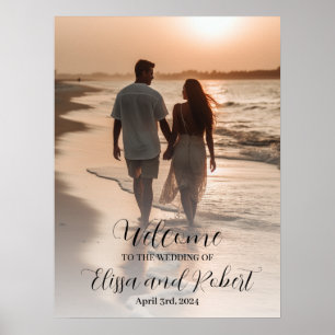 Poster Photo de panneau de mariage : Personnalisez votre 