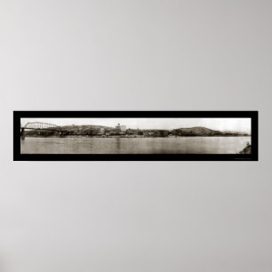 Poster Photo de roulement 1909 de bord de mer de WV