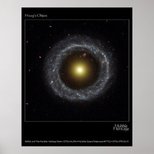 Poster Photo de télescope de Hubble de l'objet de Hoag
