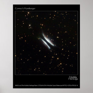 Poster Photo de télescope de Hubble des hamburgers de