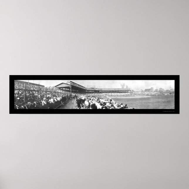 Poster Photo de terrain de baseball Chicago 1908 (Devant)