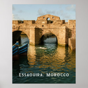 Poster Photo de voyage authentique de l'Essaouira histori