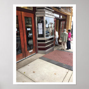 Poster Photo d'entrée de salle de cinéma