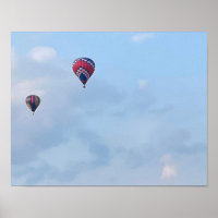 Poster photo des ballons à air chaud