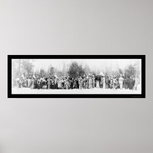 Poster Photo des Indiens iroquois 1914