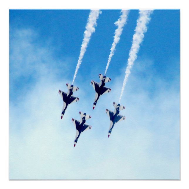Poster photo des Thunderbirds en vol (Devant)