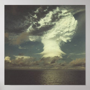 Poster Photo d'essai nucléaire "Mike"