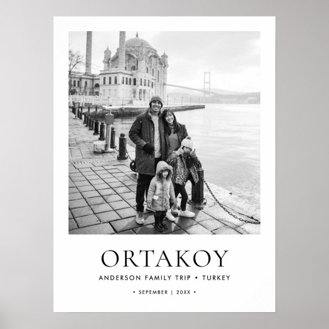 Poster Photo & Détails personnalisés Style du musée Poste (Devant)