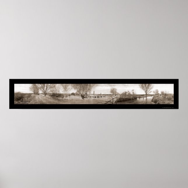 Poster Photo d'irrigation Mesa AZ 1908 (Devant)