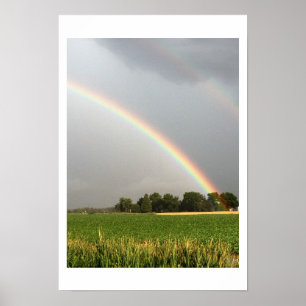 Poster Photo double arc-en-ciel