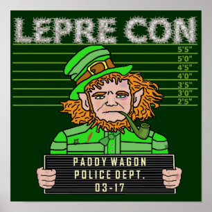 Poster Photo drôle de Leprecon de lutin