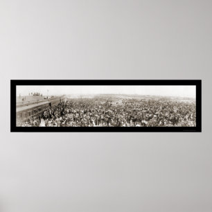 Poster Photo du 1er train Key West FL 1912