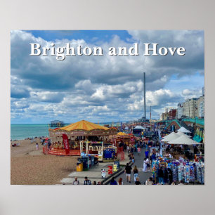 Poster Photo du front de mer de Brighton et Hove