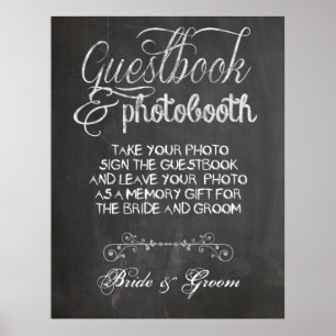 Poster photo du Mariage Chalkboard