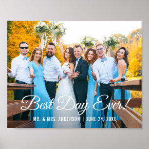 Poster photo du meilleur jour jamais Mariage