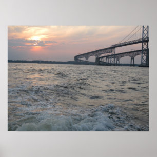 Poster photo du pont de la baie Chesapeake