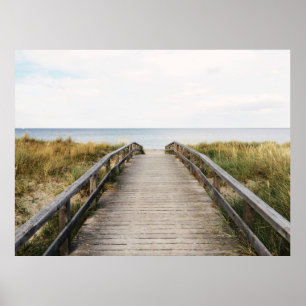 POSTER PHOTO DU PONT EN BOIS GRIS
