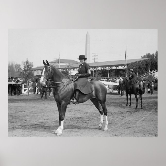 Poster Photo du spectacle de chevaux 1914 (Devant)