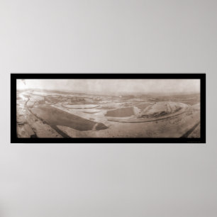 Poster Photo en acier aérienne 1908 de l'Indiana