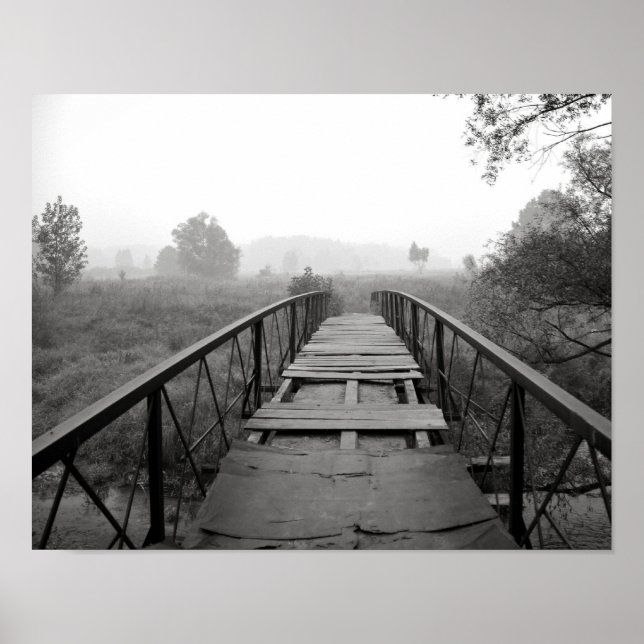 Poster photo en noir et blanc (Devant)