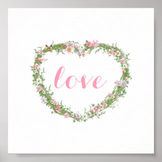 Poster / Photo - Floral Heart Lot