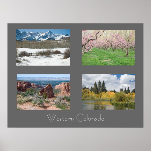 Poster photo Four Seasons in Western Colorado (Devant)