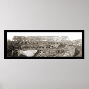 Poster Photo intérieure 1909 de Rome de Colisé