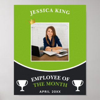 Poster Photo Lime Green Employé Du Mois