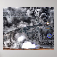 Poster photo Locomotive / Train