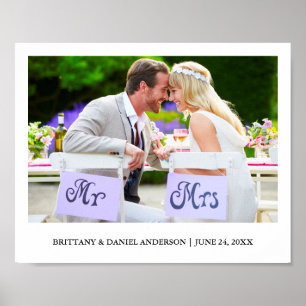 Poster Photo minimaliste moderne Mariage
