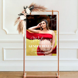 Poster Photo minimaliste moderne Révélation de genre Sign