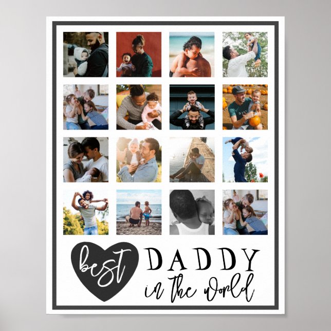 Poster Photo moderne Best Daddy 16 (Devant)