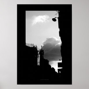 Poster photo noir blanc Rue Gassendi Paris 2