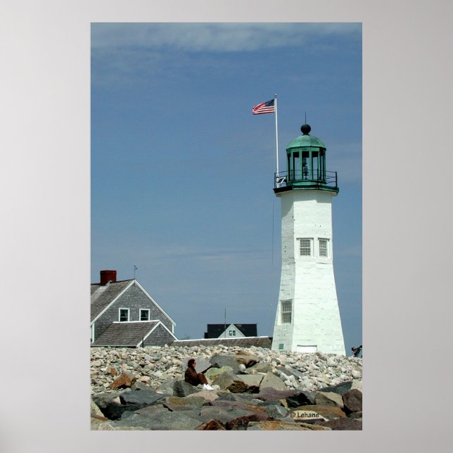 Poster Photo Old Scituate Lighthouse (Devant)