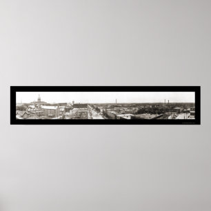 Poster Photo panoramique de Lansing MI 1912