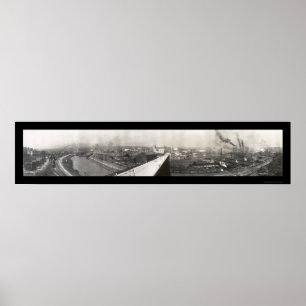 Poster Photo panoramique de Youngstown 1905