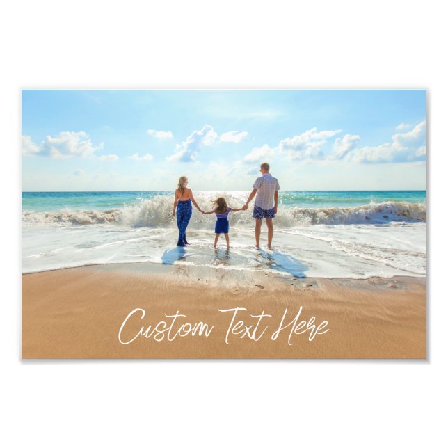 Poster photo personnalisé avec vos photos et votre (Devant)