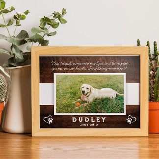 Poster photo personnalisé Pet Memorial keepsaké