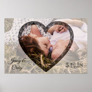 Poster photo personnalisé pour couple
