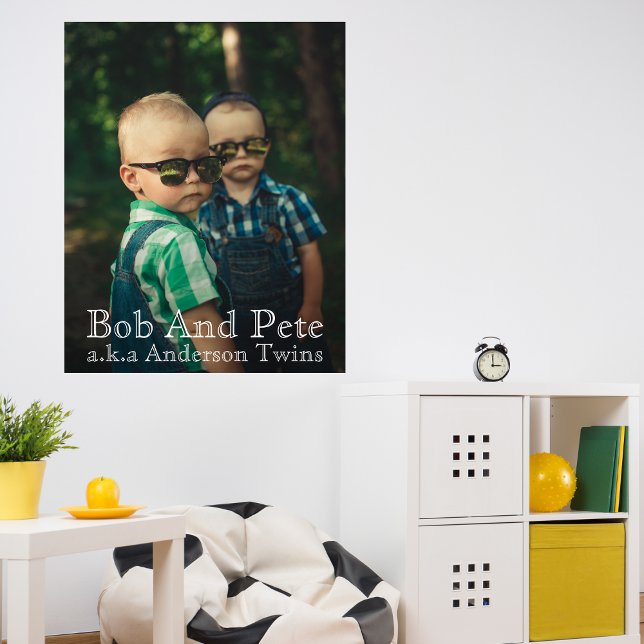 Poster Photo personnalisée en faire unique Twin Brothers  (Créateur téléchargé)