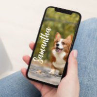 Photo personnalisée Monogramme Téléphone Papier pe