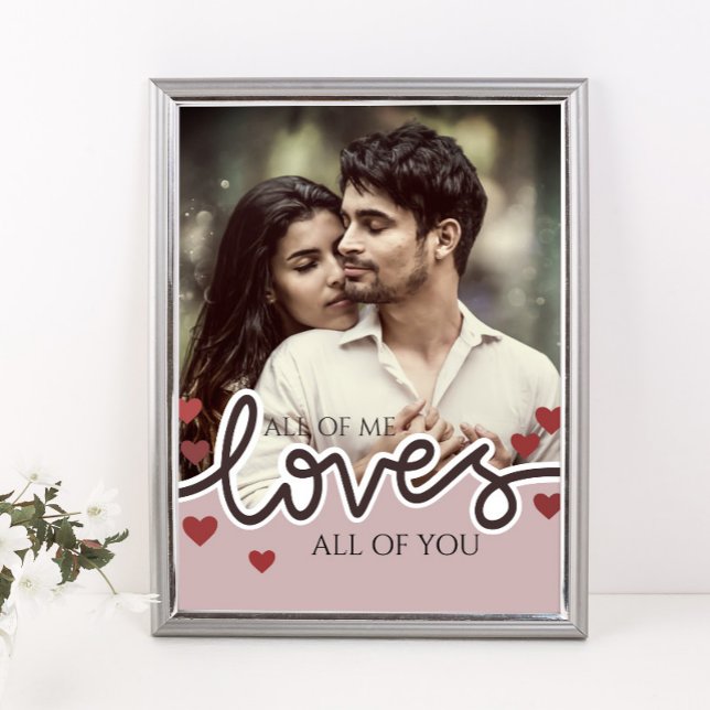 Poster Photo personnalisée Saint Valentin Couple Love Thr (Créateur téléchargé)