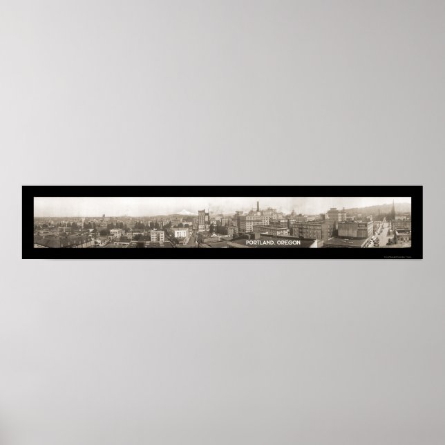 Poster Photo Portland OU Panorama 1923 (Devant)