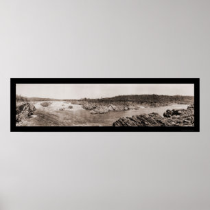 Poster Photo Potomac de Great Falls 1909