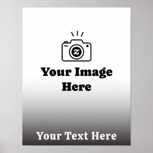 Poster Photo préférée personnalisée avec texte