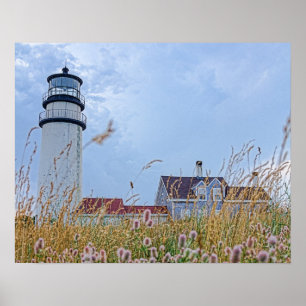 Poster photo print of the Cape Cod Light House